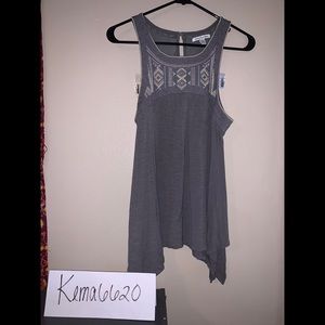 American Eagle Embroidered Tank Top